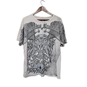 Apprime Double Sided Street Fashion T-Shirt Men's Size XL Grunge Gothic Y2k Punk